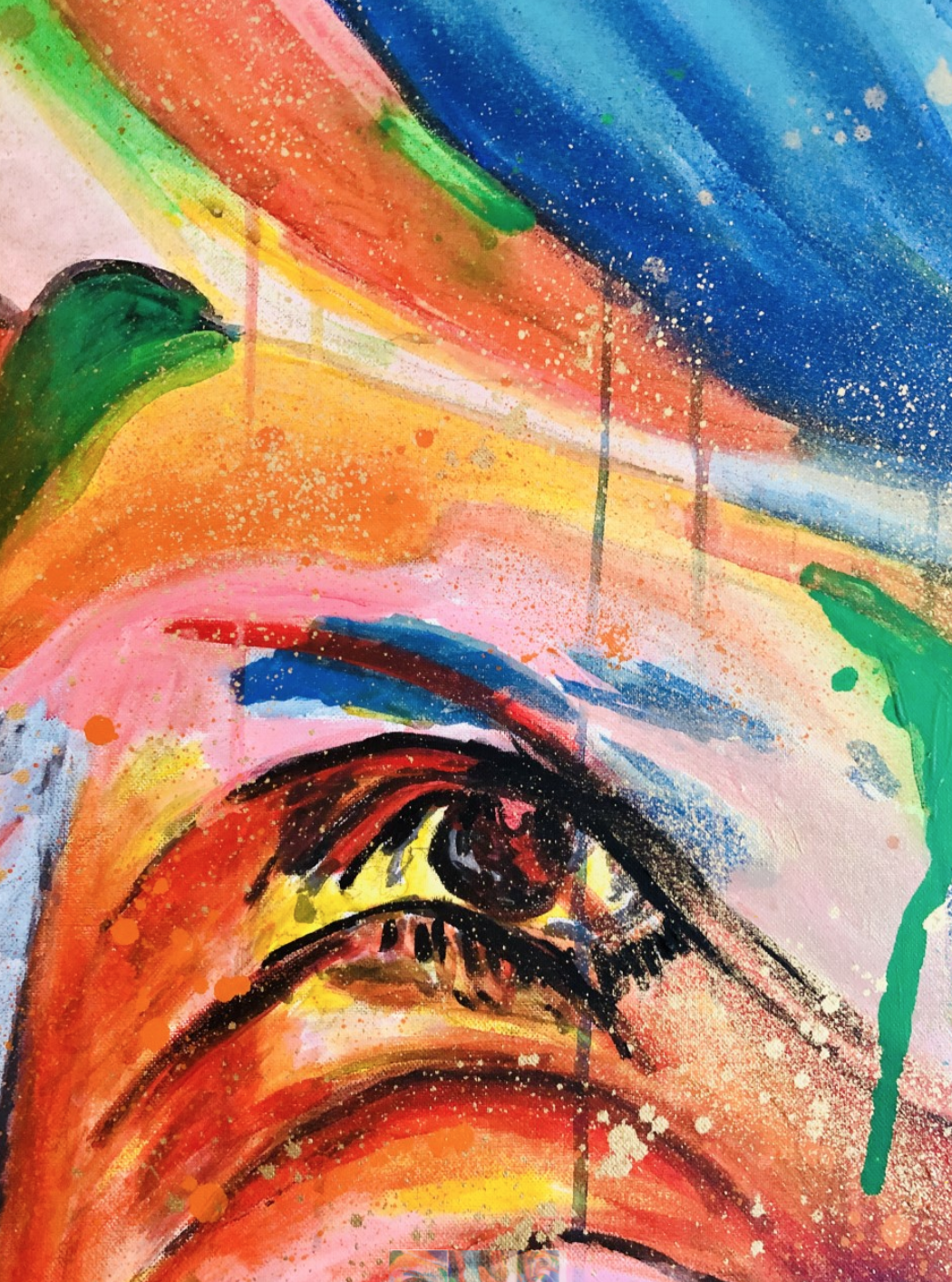 "Face Up Against The Glass" 30 x 40" - Image 3