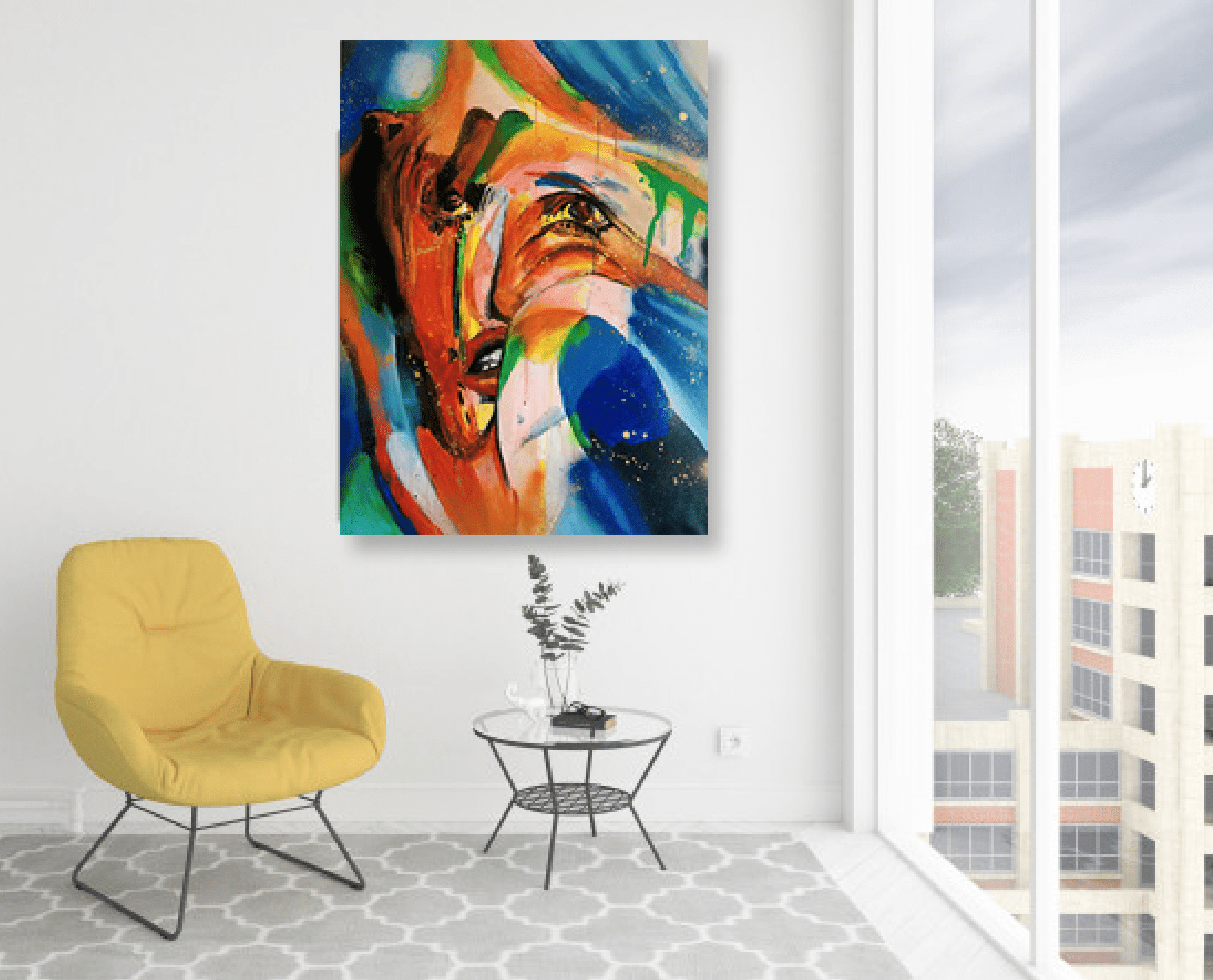 "Face Up Against The Glass" 30 x 40"