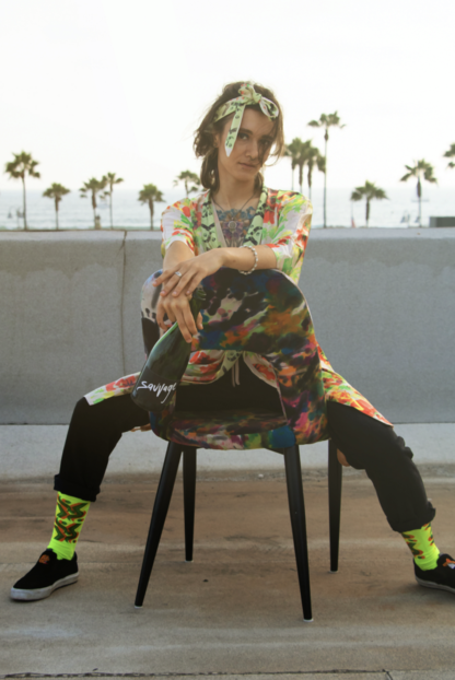 SK Print Neon Socks - Image 2