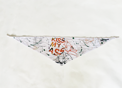 "Kiss My Ass" Pet Bandana Size L - Image 2